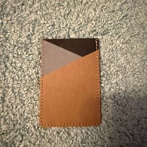 Brown and Black Card Holder
